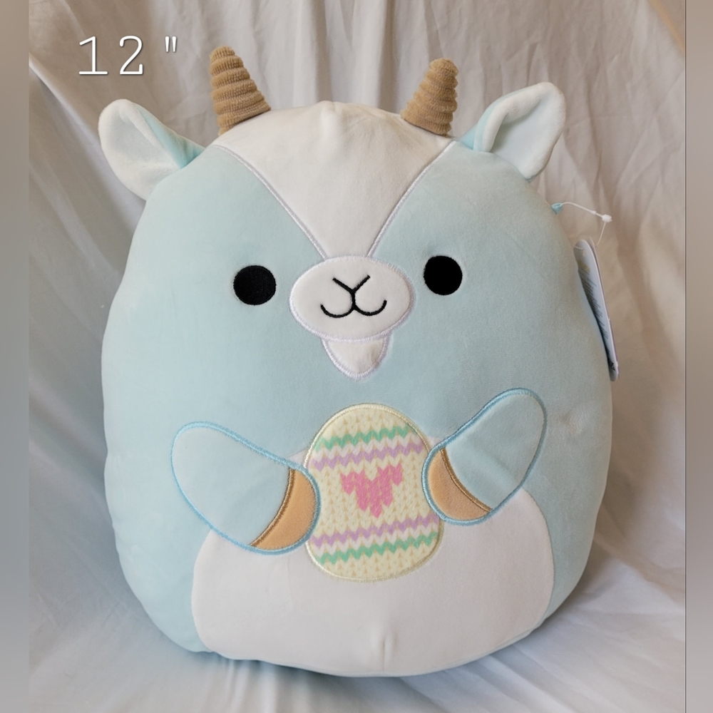 NWT 12" Domingo the Billy Goat Easter Squishmallow Kellytoy Plush Toy